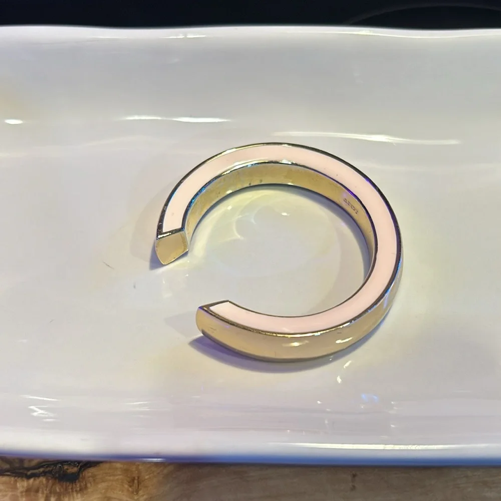 J. Crew Gold and pink Bracelet, 3”